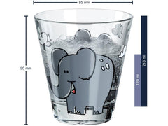Leonardo Kindertrinkglas Bambini Elefant, 215 ml, 6 Stück