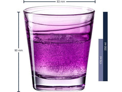 Leonardo Trinkglas Vario Struttura 250 ml, 6 Stück, Violet