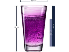 Leonardo Trinkglas Vario Struttura 280 ml, 6 Stück, Violet