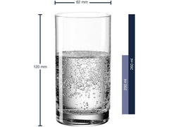 Leonardo Trinkglas Easy 260 ml, 6 Stück, Transparent