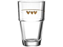 Leonardo Latte Macchiato Becher Solo Herz 410 ml, 6 Stück