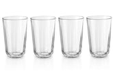 Eva Solo Trinkglas Facette 430 ml, 4 Stück, Transparent