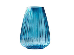 Kusintha Vase von Bitz – 22 cm Glasvase, 4 Farbvarianten (Gelb, Grün, Pink, Blau)