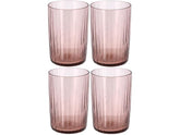 Bitz Trinkglas Kusintha 280 ml, 4 Stück, Hellpink