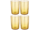 Bitz Trinkglas Kusintha 280 ml, 4 Stück, Amber