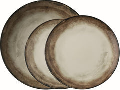 Arthur Krupp Speise-Service Shade Earth 12 Stück, Braun/Weiss/Hellbraun