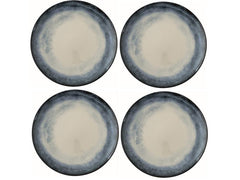 Arthur Krupp Speiseteller Shade Sea Ø 27.5 cm, 4 Stück, Blau/Weiss