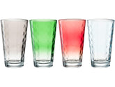 Leonardo Trinkbecher LD Optic XL 540 ml, 4 Stück, Assortiert