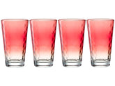 Leonardo Trinkbecher LD Optic XL 540 ml, 4 Stück, Rot