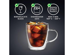 Bialetti Kaffeetasse Capri 350 ml, 1 Stück, Transparent