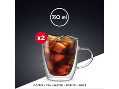 Bialetti Kaffeetasse Capri 350 ml, 1 Stück, Transparent
