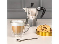 Bialetti Cappuccinotasse Capri 160 ml, 2 Stück, Transparent