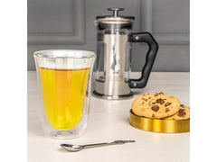 Bialetti Latte Macchiato Becher Firenze 300 ml, 2 Stück, Transparent