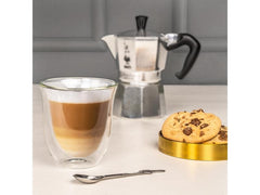 Bialetti Cappuccino Becher Firenze 200 ml, 1 Stück, Transparent