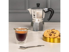 Bialetti Espresso Becher Firenze 80 ml, 1 Stück, Transparent