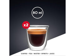Bialetti Espresso Becher Firenze 80 ml, 1 Stück, Transparent