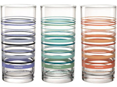 Montana Trinkglas :New Stripes 280 ml, 1 Stück, Transparent