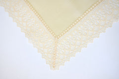 Tischdecke „Natural Linen“ – Ecru, Leinen-Optik