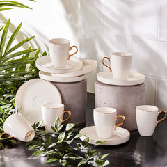 Karaca Pippo Espresso-Kaffeeservice für 6 Personen, 12-teilig