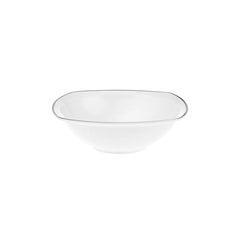 Karaca Adelia service de table 24 pièces en porcelaine pour 6 personnes, platine, coin rond
