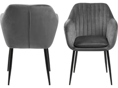 AC Design Stuhl Emilia Dunkelgrau