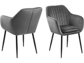 AC Design Stuhl Emilia Dunkelgrau