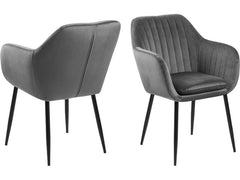 AC Design Stuhl Emilia Dunkelgrau