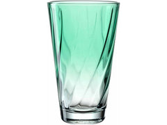 LEONARDO Trinkglas Twist 300 ml, 4 Stück, Türkis