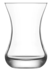 LAV Asena 6x Turkish tea glasses, tea glass set