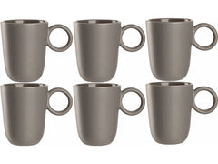 Leonardo Kaffeetasse Roma 400 ml, 6 Stück, Taupe