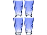 LEONARDO Trinkglas Twist 300 ml, 4 Stück, Blau