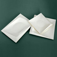 Jumbo Fold Gold Eckiges Tafelservice für 12 Personen, 58-teilig