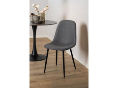 AC Design Stuhl Celia 4 Stück, Dunkelgrau