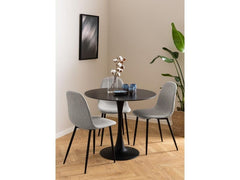 AC Design Stuhl Celia 4 Stück, Hellgrau