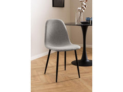 AC Design Stuhl Celia 4 Stück, Hellgrau