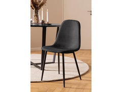 AC Design Stuhl Celia 4 Stück, Schwarz