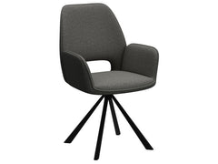 AC Design Stuhl Graham 2 Stück, Dunkelgrau