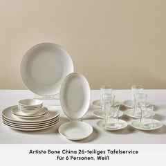 Karaca Artiste Bone China Tafelservice für 6 Personen, 20-teilig