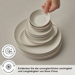 Karaca Artiste Bone China Tafelservice für 6 Personen, 20-teilig