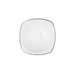 Karaca Adelia service de table 24 pièces en porcelaine pour 6 personnes, platine, coin rond