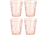 Koziol Trinkglas Club No. 1 250 ml, 4 Stück, Rosa
