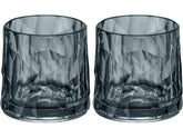 Koziol Trinkglas Club No. 2 250 ml, 2 Stück, Grau
