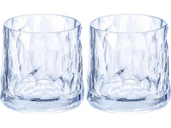 Koziol Trinkglas Club No. 2 250 ml, 2 Stück, Blau