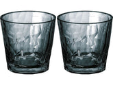 Koziol Trinkglas Club No. 22 250 ml, 2 Stück, Grau