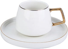 Karaca Saturn 2er-Set Kaffeetassen, Gold