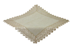 Tischdecke Rechteckig Natur/Bunt, Polyester-Leinen-Optik