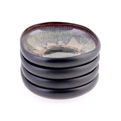 Ensemble de 4 coques Karaca Black Galactic Reactive