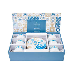 Karaca coffee service Karaca Pieces 12 pieces for 6 people Mocha cups espresso cups set made of porcelain