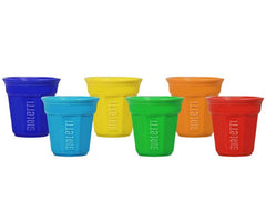 Bialetti Espresso Becher Bicchierino 90 ml , 6 Stück, Mehrfarbig