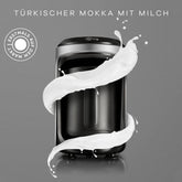 Karaca Hatir Hüps mocha machine for Turkish mocha with milk in anthracite